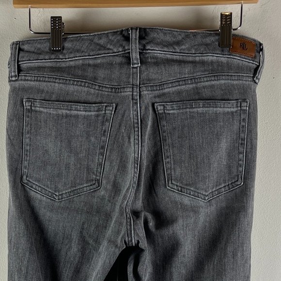 2/$30 Lauren Ralph Lauren High Waist straight leg gray Jeans 4 - Picture 5 of 5